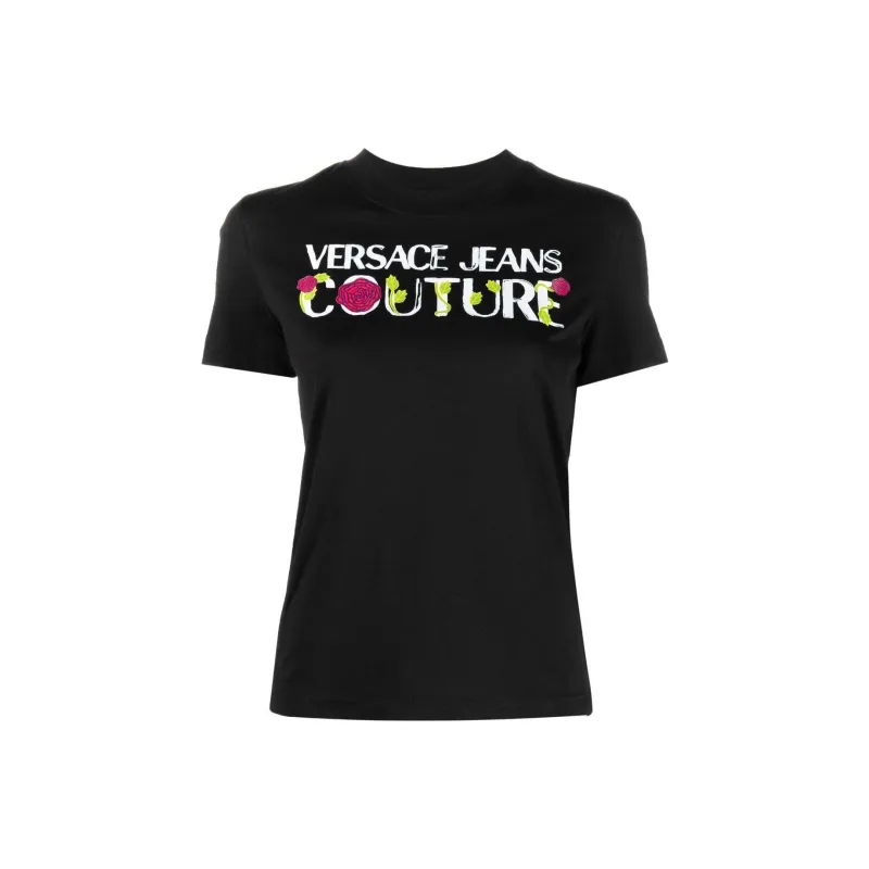 VERSACE JEANS COUTURE T Shirt Women's Black-0