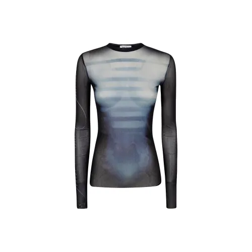 Jean Paul Gaultier Trompe LOeil Perfecto Jacket Black/White