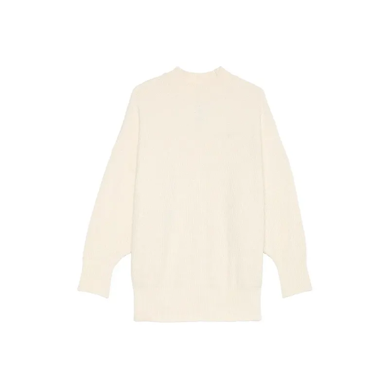 Victoria's Secret PINK Chenille Crewneck Pullover/White Shell Sweater Women's White Shell-0