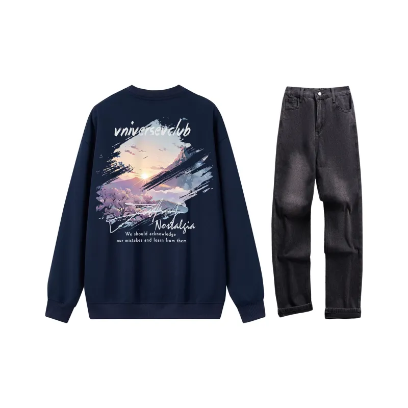 VniVerseVClub Sweatshirt Set Unisex-14