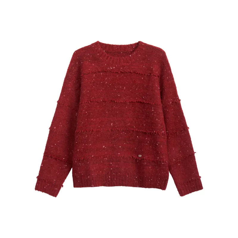 Olrain Sweater Women's Burgundy-0