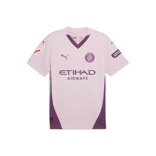 PUMA Girona FC SS24 Soccer Jerseys Men's Pink Purple