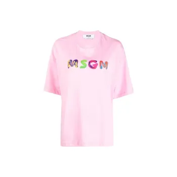 MSGM T Shirts Women's Pink