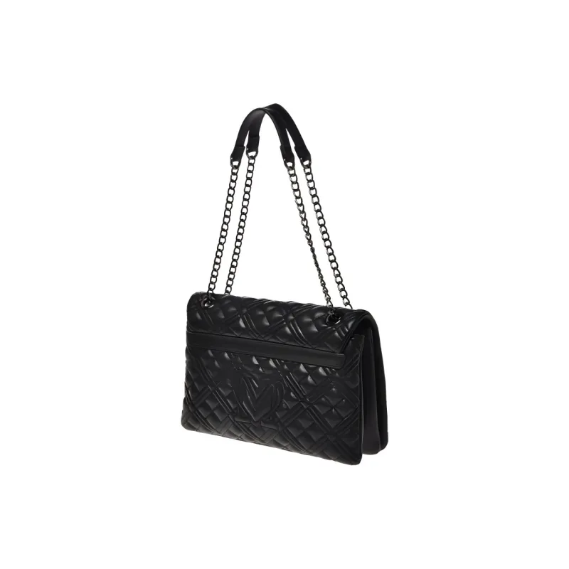 LOVE MOSCHINO PU Handbag Women's Black-1