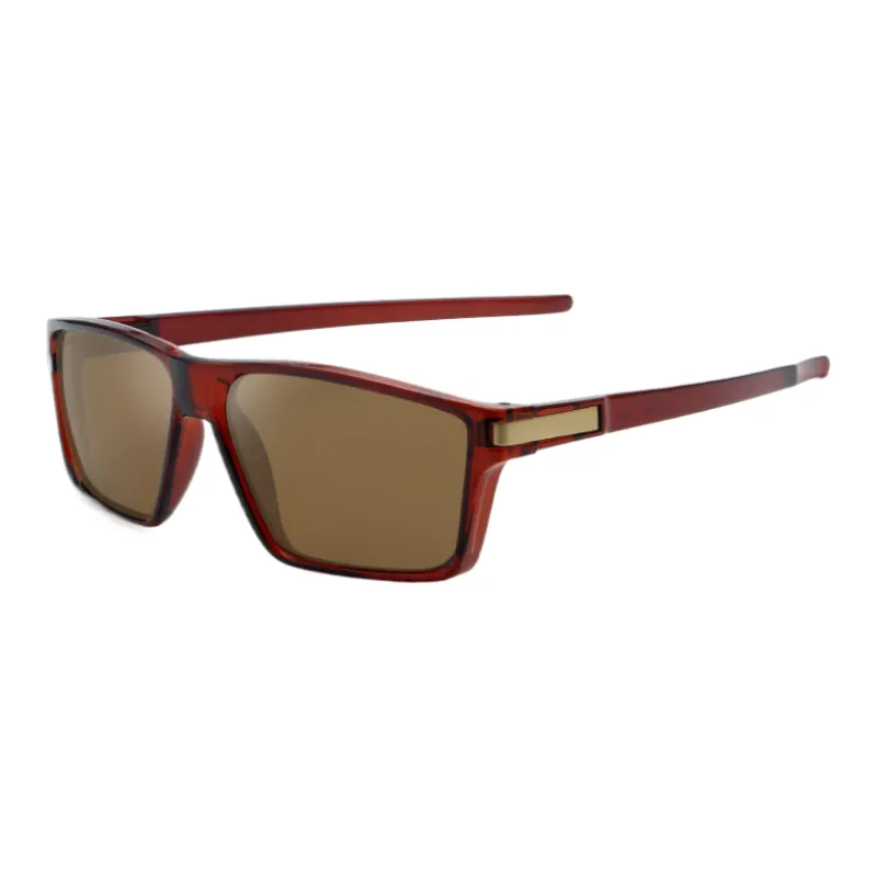 SOMAN TR/Memory Plastic Metal Irregular Shape Sunglasses Unisex-9