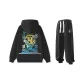 Clothing Set (Black Sweatshirt+Black Sweatpants)
