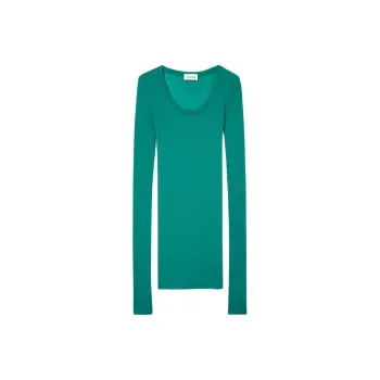 AMERICAN VINTAGE A.M T Shirt Women's Peacock Blue
