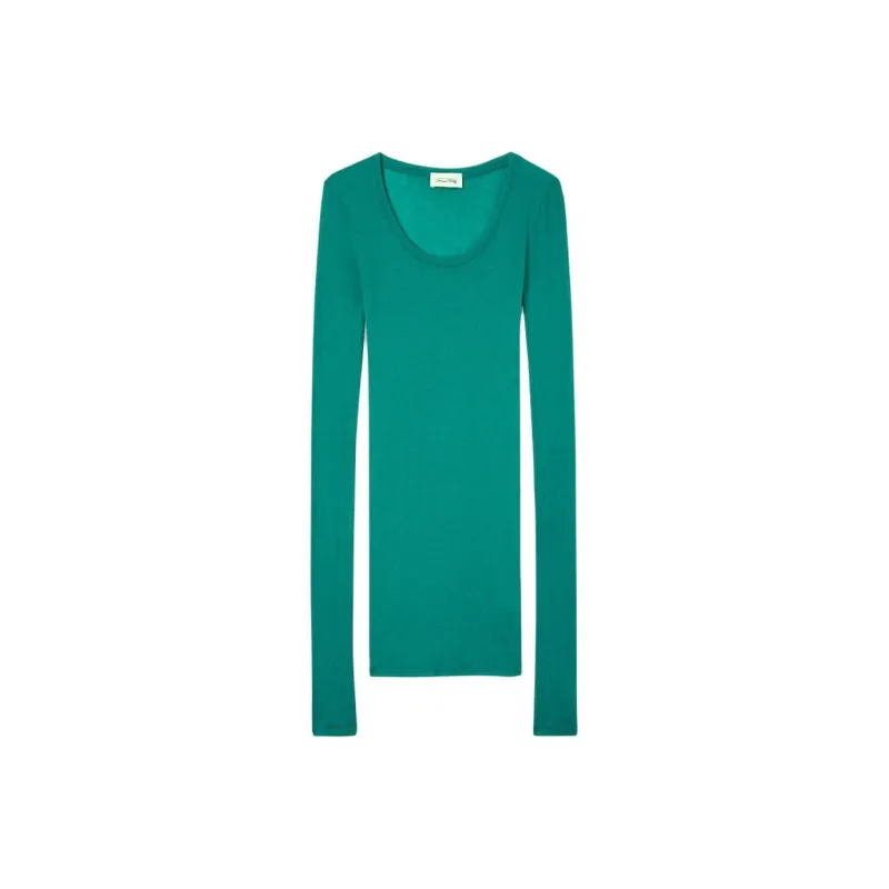 AMERICAN VINTAGE A.M T Shirt Women's Peacock Blue-0