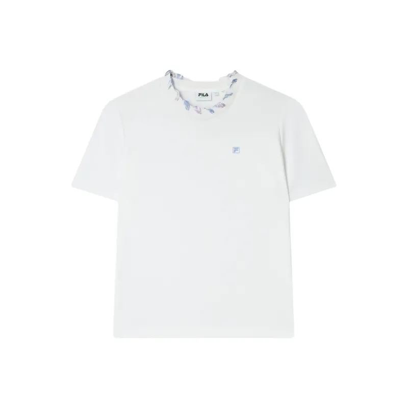 FILA SS24 Set in Sleeve T Shirt Women's Standard White-0