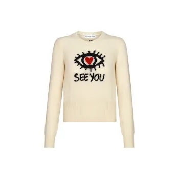 DIOR FW21 Cashmere Sweater Women's Beige