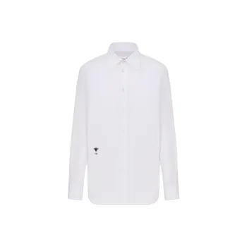 DIOR Logo Embroidered Button Up Blouse