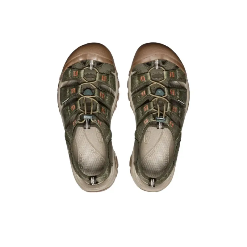 KEEN Newport H2 Anti Slip Wear Resistant River Trekking Shoes Men's Green-3