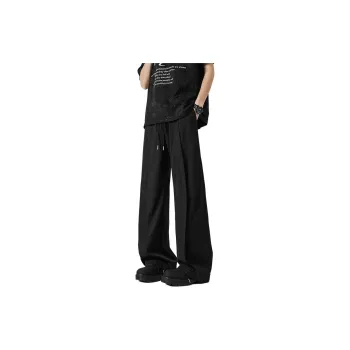 HOKLV Casual Pants Unisex Black
