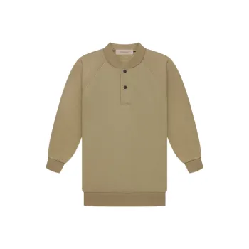 Fear Of God Essentials Women's 3/4 Sleeve Henley Oak