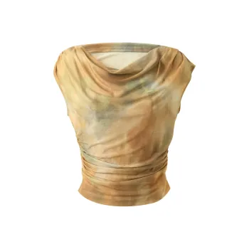 3COLOUR T Shirt Women's Yellow Blended