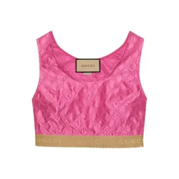 GUCCI Monogram pattern Cropped Top