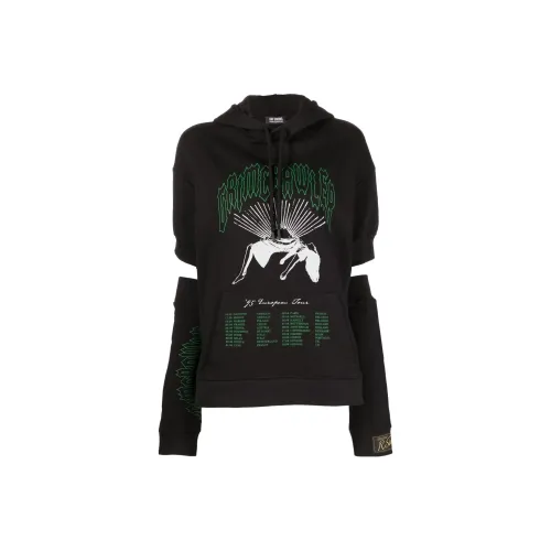 RAF SIMONS Grimrawler Printed Attached Sleeve Hoodie