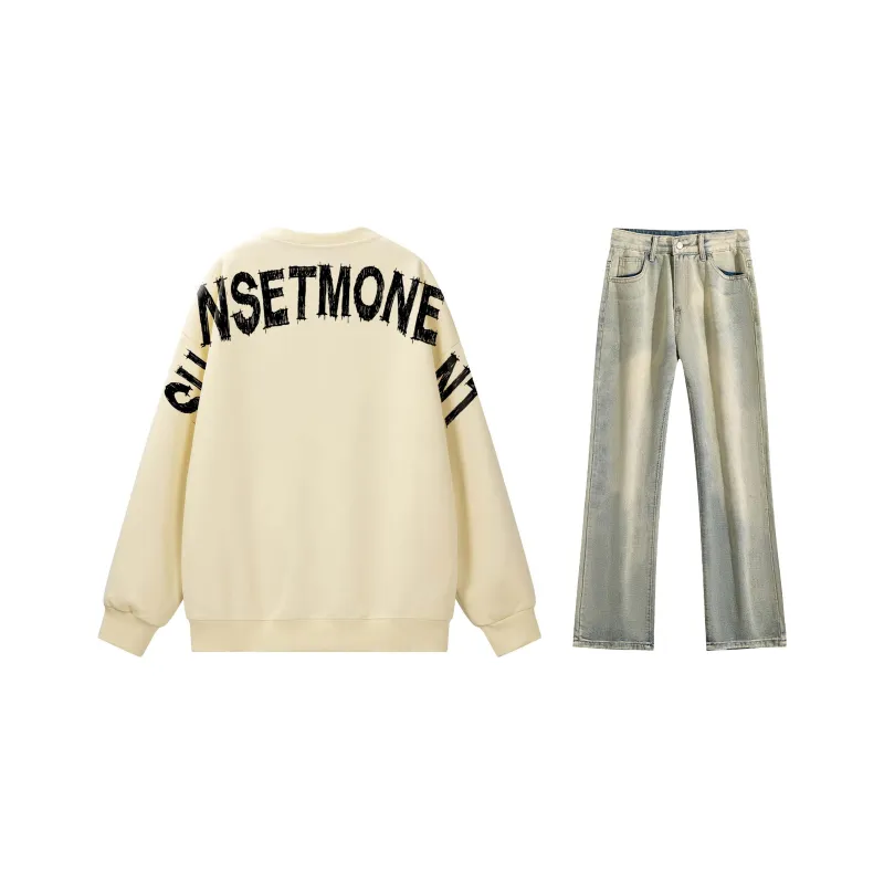 SUNSETMONENT Sweatshirt Set Unisex-28