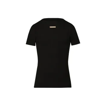 Maison Margiela Logo Patch Knitted T Shirt