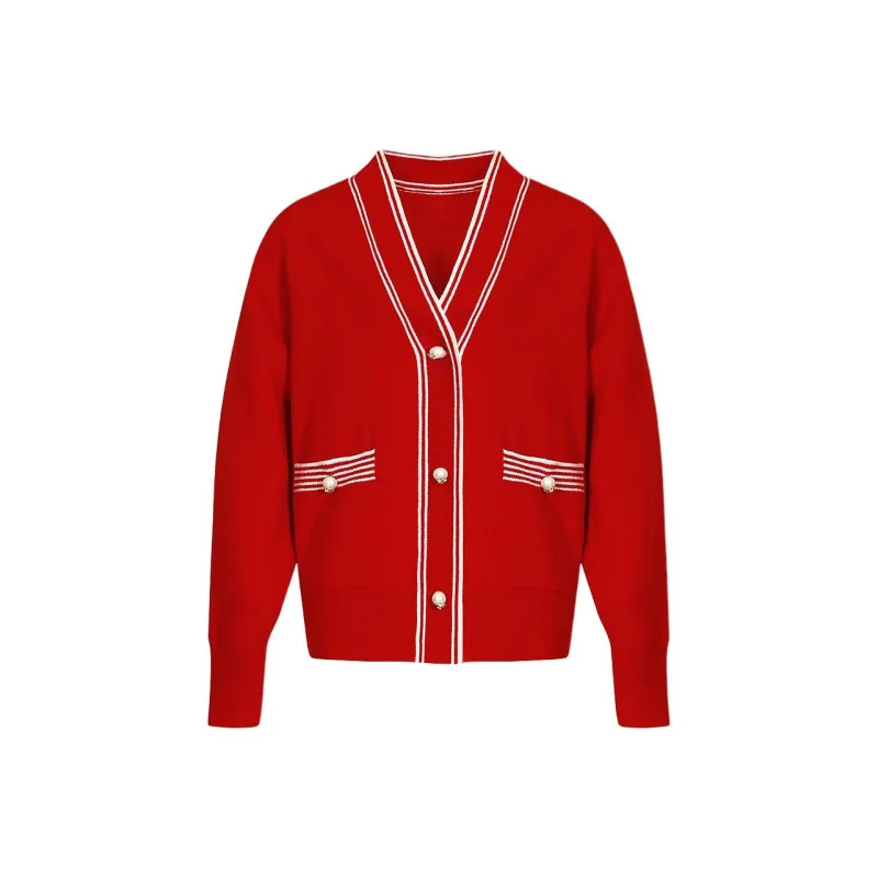 BBLLUUEE Sweater Women's Gemstone Red-0