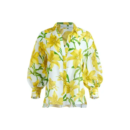 ALICE+OLIVIA Maylin Floral-print Blouse