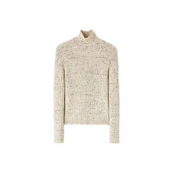 JIL SANDER High Neck Straight Hem Knitted Top