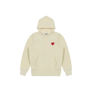 CDG Play Hoodie 'Ivory'