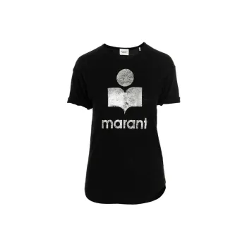 ISABEL MARANT ETOILE Koldi Logo Printed Crewneck T Shirt