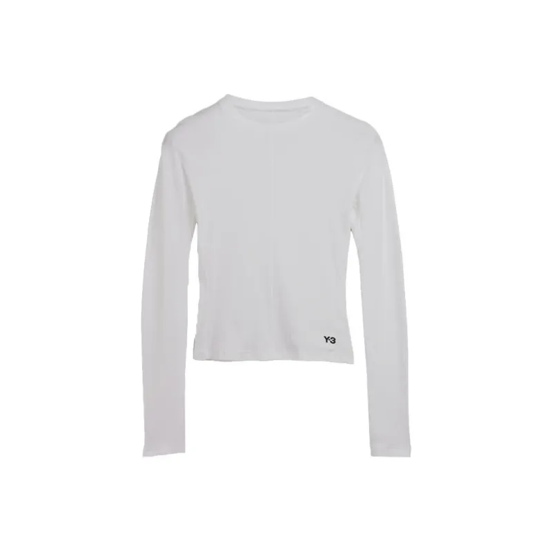 Y 3 Logo Printed Crewneck T Shirt-0