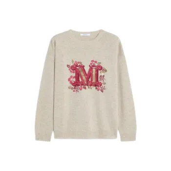 MaxMara Quota Logo Embellished Crewneck Jumper