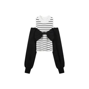 UOOYAA SS22 Loose Fit Knitwear Women's Black