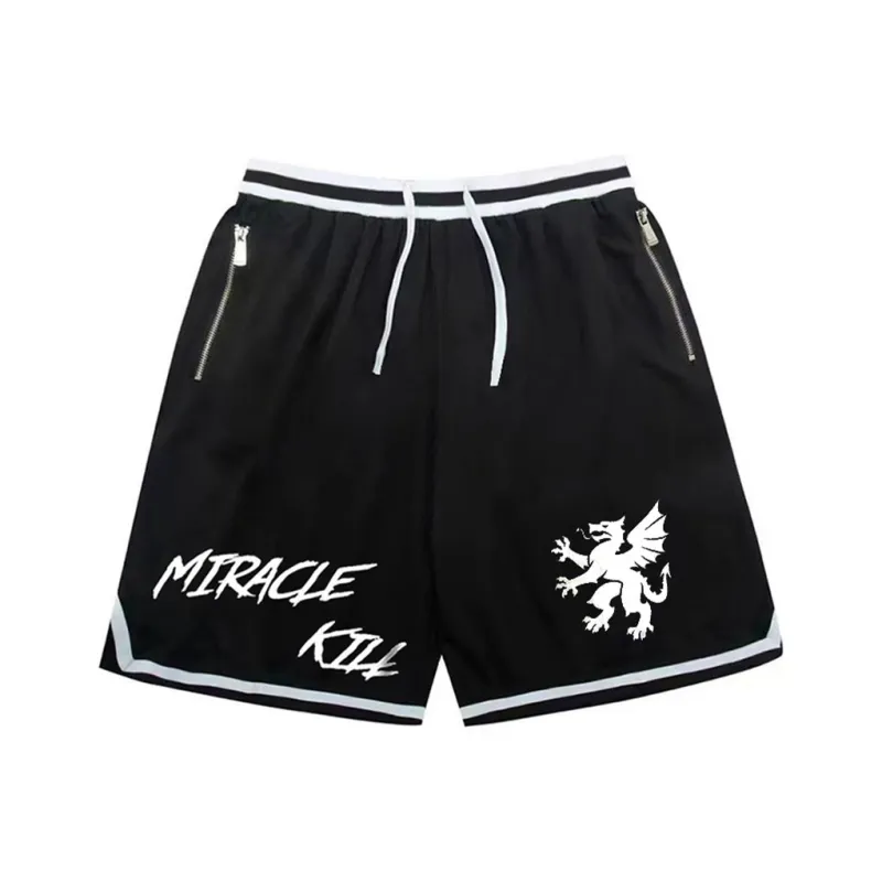 MIRACLE KILL Casual Shorts Unisex Black-0