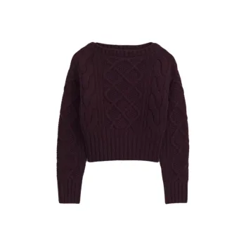 ZARA Sweater Women's Burgundy Red