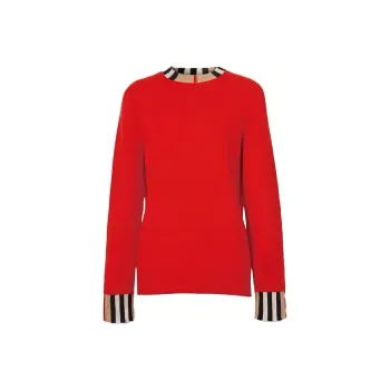Burberry FW23 Sweater Women's Red
