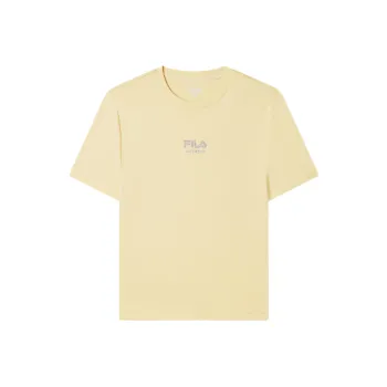 FILA MILANO Collection Regular T Shirt Women's Lightly Mellow Wheat Yellow YE