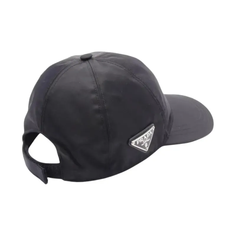 PRADA Nylon Baseball Caps Unisex Black-1