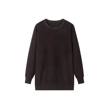 Korean Style Sweater Women's Dark Brown