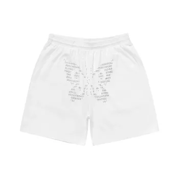 Praying Casual Shorts Unisex White