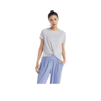DECATHLON Raglan Sleeve T Shirt Women's Silver Gray
