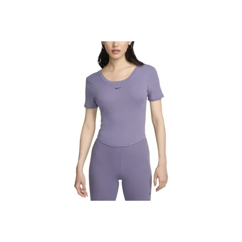 Nike Sportswear Chill Knit T Shirt Women's Purple