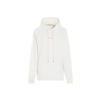MARNI Logo Printed Drawstring Hoodie