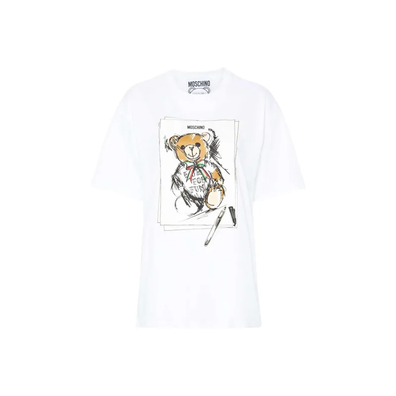 MOSCHINO Graphic Printed Crewneck T-Shirt-0
