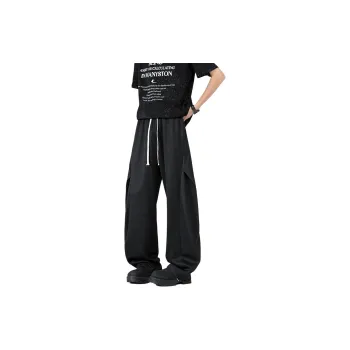 HOKLV Casual Pants Unisex Black