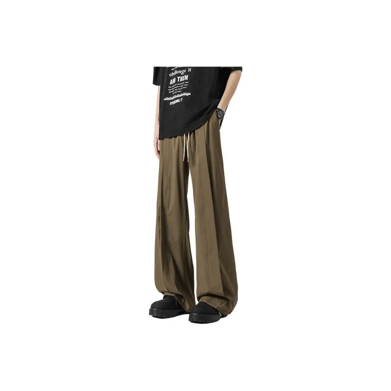 HOKLV Casual Pants Unisex Black-5