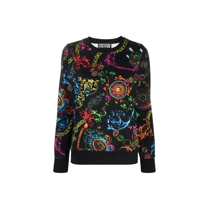 VERSACE JEANS COUTURE Sweatshirts Women's Black-0
