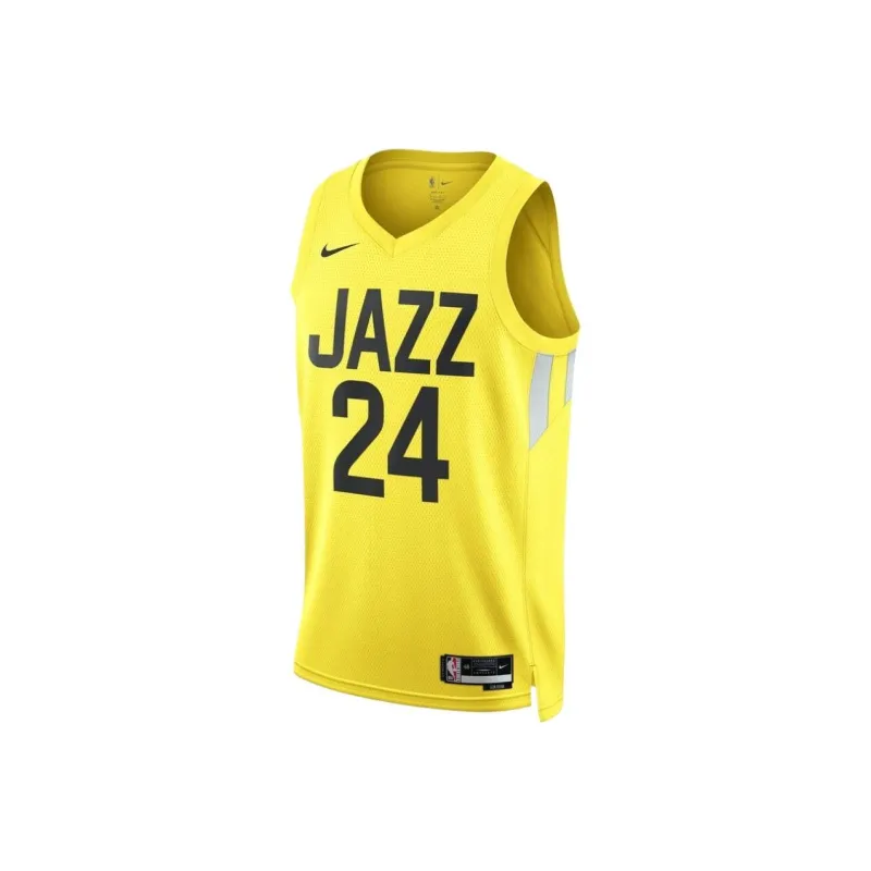 NBA Utah Jazz Nike Basketball Jerseys Unisex Gold-0