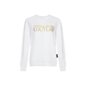 VERSACE JEANS COUTURE Sweatshirt Women's White Gold