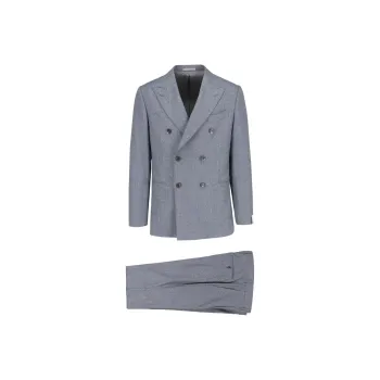 CARUSO Double Breasted Wool Suit