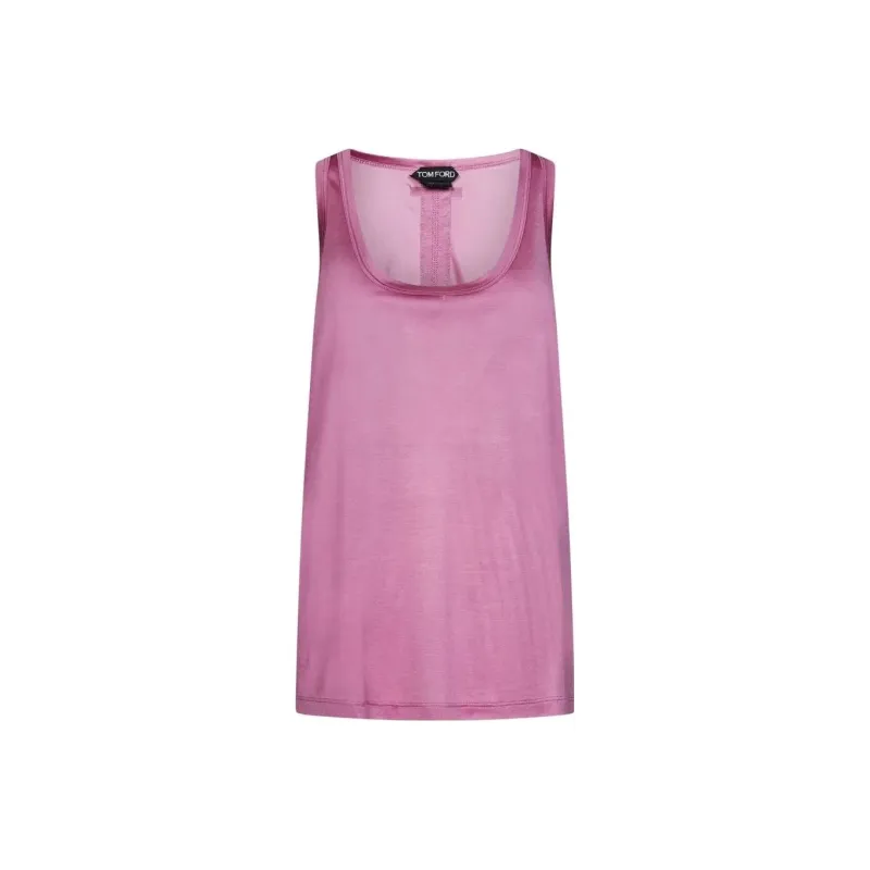 TOM FORD Logo Patch Sleeveless Tank Top-0