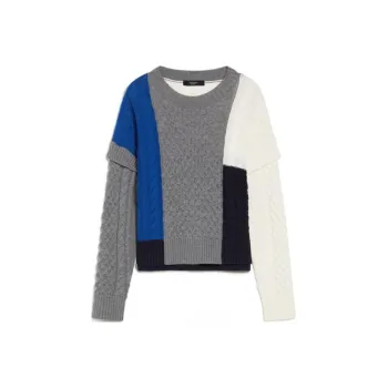 WEEKEND MaxMara Color Block Crewneck Jumper